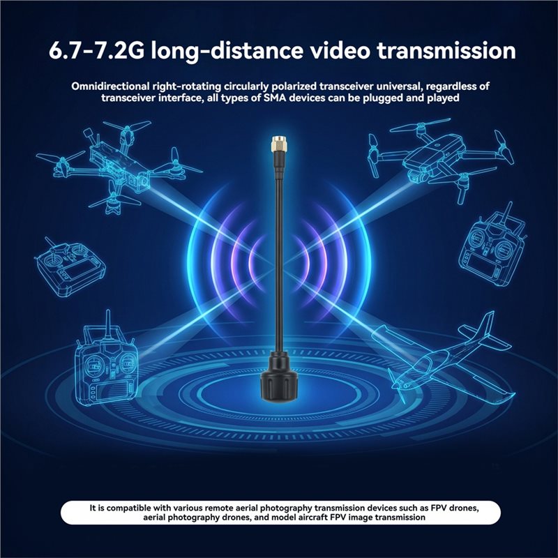 [NEW!A25P】 6.7-7.2Ghz SMA 안테나  - Drone Racing Antenna 리뷰 및 가격