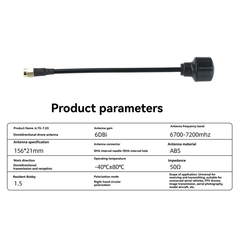 [NEW!A25P】 6.7-7.2Ghz SMA 안테나  - Drone Racing Antenna 리뷰 및 가격