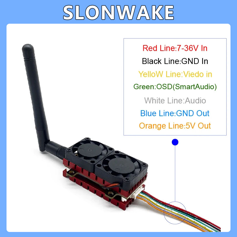SLONWAKE 5.8G 48CH 4.2W VTX 조절 - Drone Racing Vtx 리뷰 및 가격